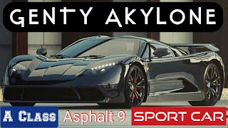 GENTY AKYLONE SPORT CAR CLASS A  ASPHALT 9 [upl. by Ibmat]