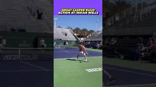 GREAT CASPER RUUD ACTION AT INDIAN WELLS tennis shorts [upl. by Haleemak879]