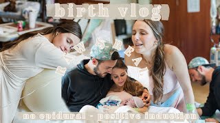 UNMEDICATED BIRTH VLOG Raw amp Real Induction  NO EPIDURAL [upl. by Amerd]