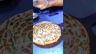 Make and cut Mughali pizza 1st 😘 🍕😜😍pizachannel ytshorts shorts shortsfeed [upl. by Neumeyer]