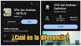 Las 2 versiones de GTA Definitive Edition en Android ¿Cuál es la diferencia [upl. by Emmeram]