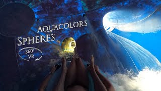 Aquacolors Spheres 360° VR POV Onride [upl. by Aerol493]