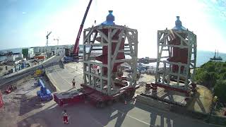 Timelapse inhijsen pompen gemaal Afsluitdijk 22 [upl. by Antons351]