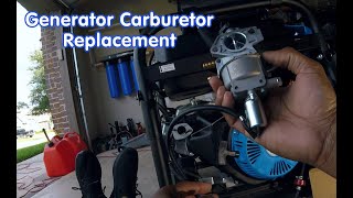 Portable Home Generator Carburetor Replacement [upl. by Fitts433]