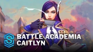 Battle Academia Caitlyn Wild Rift Skin Spotlight [upl. by Hunter]