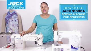 Class 25  How to use the sewing machine JACK 9100BA  for beginners Part 1 [upl. by Iveel]