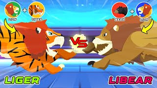 Liger vs Libear  Hybrid Animal Tournament S1  Animal Animation [upl. by Ilyak]