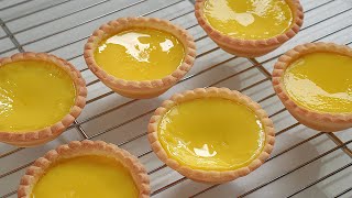 정말 맛있는 홍콩 에그타르트 쉽고 완벽해요 Egg Tart Recipe How to Make Tart Shells [upl. by Dreda74]