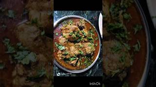 😋Dhaba style Chicken curry recipeviralshorts [upl. by Ehcsrop]