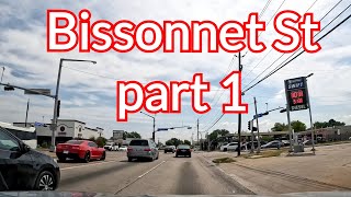 4K Houston Bissonnet St driving Texas part 1 [upl. by Georgeanne]