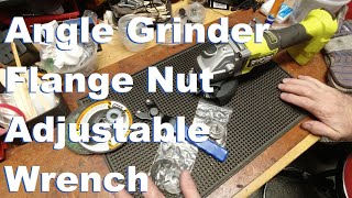 Unbagging amp Setup Angle Grinder Flange Nut Adjustable Wrench [upl. by Ayrad]