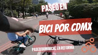 En Bici por CDMX  PASEO DOMINICAL CDMX  4K CITY TOUR  CDMX BIKE RIDE  4K RIDE [upl. by Vaientina843]