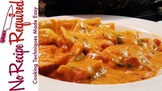 Cheese Ravioli with Creamy Marinara  NoRecipeRequiredcom [upl. by Eerbua]