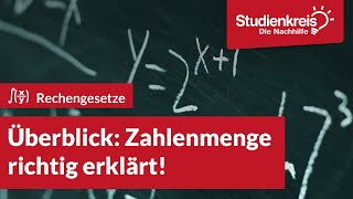 Überblick Zahlenmengen einfach erklärt  Mathe verstehen mit dem Studienkreis [upl. by Threlkeld]