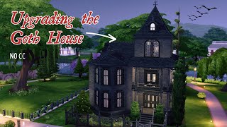 OPHELIA VILLA RENO  the Goth House upgrade Sims 4 speedbuild  no CC no talking ambience chill [upl. by Hollerman]