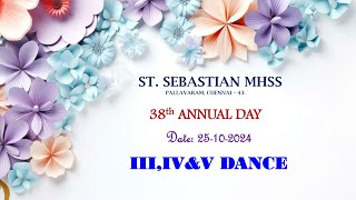 St Sebastian MHSS  38th Annual Day – III IV amp V DANCE [upl. by Yekciv]