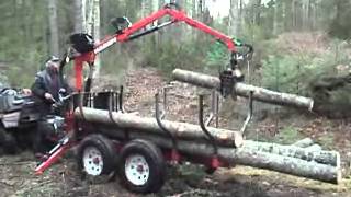 Chargeuse à bois Machineries AB Hardy Equipement forestier [upl. by Barmen]