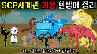 착한 괴물부터 우주급 괴물까지 괴물형 SCP 몰아보기 [upl. by Enetsirk]