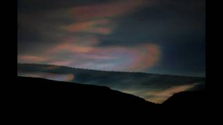 Mother of Pearl Clouds  Perlemorskyer at Tinn  Telemark 130112 [upl. by Shanney]