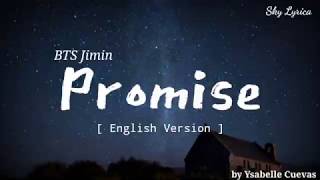 BTS Jimin  Promise  English Cover by Ysabelle Cuevas  LYRICS [upl. by Celisse]