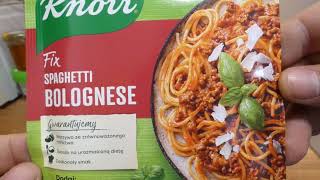 Knorr Fix Spaghetti Bolognese 41g [upl. by Eiramave]