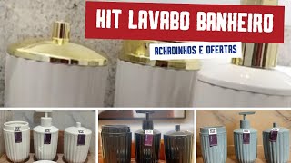 KIT De BANHEIRO LUXUOSO PARA LAVABO COM 4 PEÇAS ELEGANTES [upl. by Enyal703]