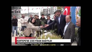 KARTEPEDE 2300 FİDAN DAĞITILDI [upl. by Icaj]