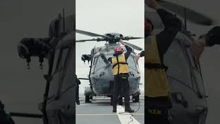 NH90 helicopter training with HMNZS Canterbury  New Zealand Defence Force [upl. by Oirramed]