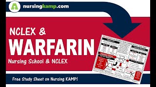 What is warfarin coumadin and Heparin bridge Cardiac Nursing KAMP Medication Vitamin K NCLEX 2020 [upl. by Maguire]