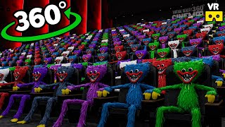 Huggy Wuggy 360°  CINEMA HALL 8 VR360° ANIMATION  Kissy Missy  Poppy Playtime  VR Experience [upl. by Rettig777]