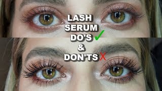 THE TRUTH ABOUT LASH SERUM AND GROWING LONG LASHES [upl. by Bonneau]