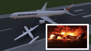 Japan Plane Crash 3D Recreation [upl. by Tennaj]