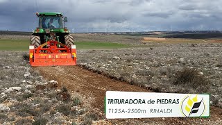 Trituradora de Piedras RINALDI T125A  2500m [upl. by Orenid]