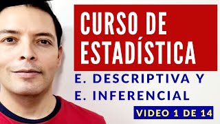 Curso de Estadística I Estadística Estadística descriptiva y Estadística inferencial [upl. by Adliw]