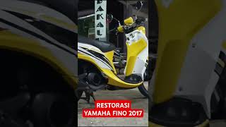 FULL RESTORASI YAMAHA FINO 2018 dh99official shortvideo yamahafino modifikasi [upl. by Rhonda343]