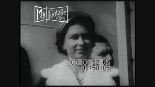 1957 Queen Elizabeth Tours NYC Ticker Tape Parade Silent [upl. by Fiedler]