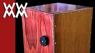 Make a cajon drum with adjustable snare [upl. by Nylak]