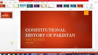 constitutional history of pakistan urdu 1947 TO 1973 [upl. by Einattirb951]