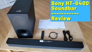 Sony HTS400 Soundbar and Wireless Subwoofer Review [upl. by Au]