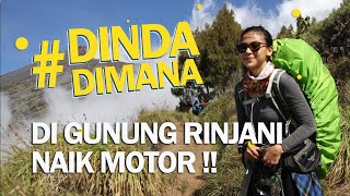 DI GUNUNG RINJANI NAIK MOTOR  DindaDimana [upl. by Enida885]