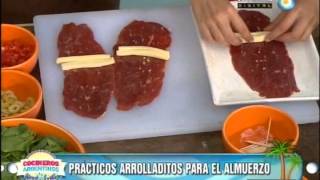 Arrolladitos de carne con revuelto de brócoli y espinaca Parte 1 [upl. by Nedyah]