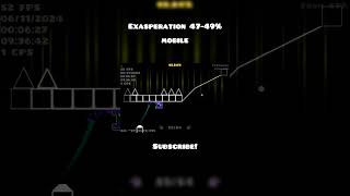 MOBILE Exasperation 4749 geometrydash gddemon gd demonlevel extremedemon gdlayout [upl. by Odetta95]