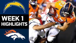 Chargers vs Broncos  NFL Week 1 Game Highlights [upl. by Hax592]