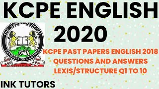 KCPE ENGLISH 2020 KCPE past papers english 2019KCPE english revision KCPE ENGLISH 2018 Q1  15 [upl. by Eamon]