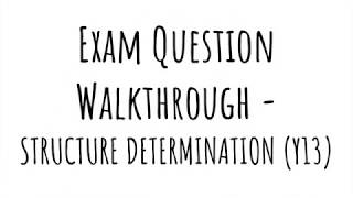 Exam Question Walkthrough  Structure Determination from NMR amp IR spectra [upl. by Leilah757]