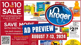 5x Digitals Kroger Ad Preview for 87813  10 for 10 Sale BOGO Sale Weekly Digitals amp MORE [upl. by Atrebla]