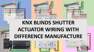 knx blinds shutter actuator wiring with difference manufacture  pendawaian knx pelbagai pengeluar [upl. by Bonina360]