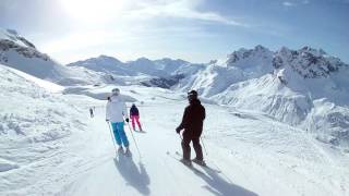 The best skiing 2017 St AntonLechZürsWarthSchröcken Austria [upl. by Ardnosac]