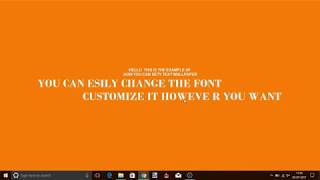 How To Set Text As Desktop Background In Windows 10 [upl. by Sirob]