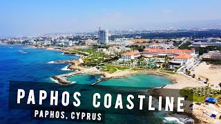 Paphos Coastline  Hotels and Beaches Overview  CYPRUS 🇨🇾 [upl. by Anal]